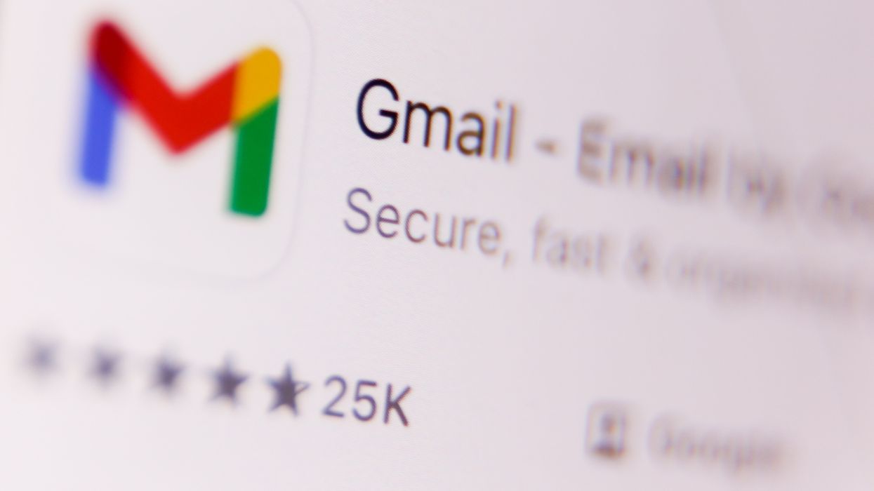 gmail logo shown at the top of your email inbox