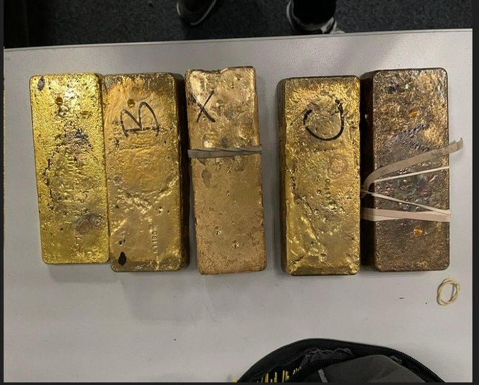 GMP seized gold at Manchester Airport