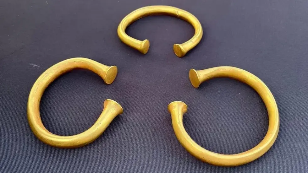Gold arm rings