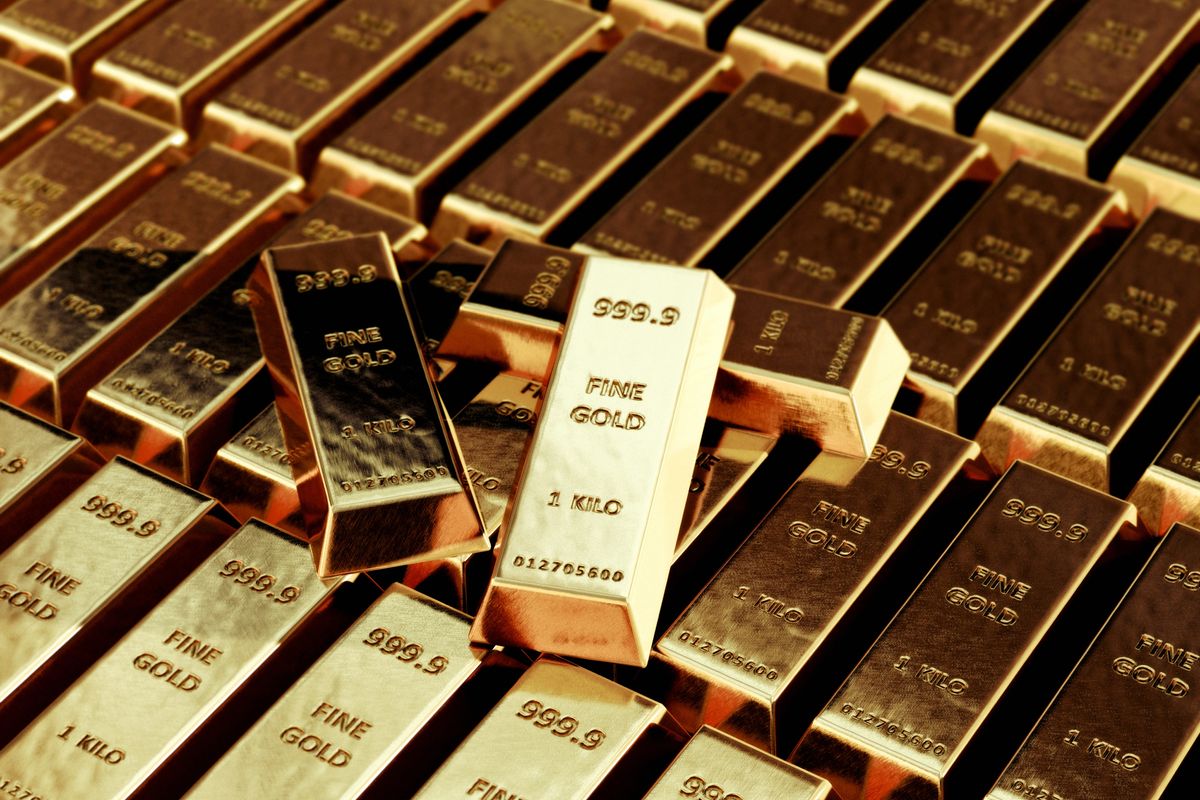 Gold bars in pictures
