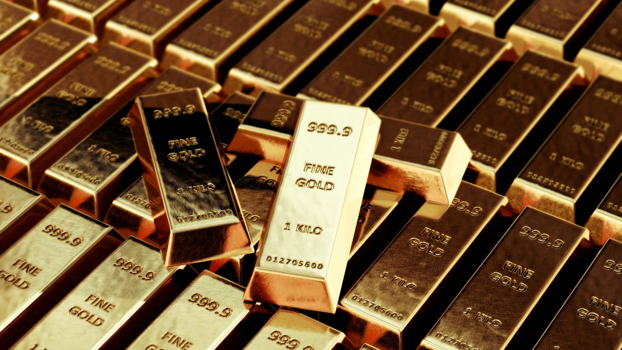 Gold bars in pictures