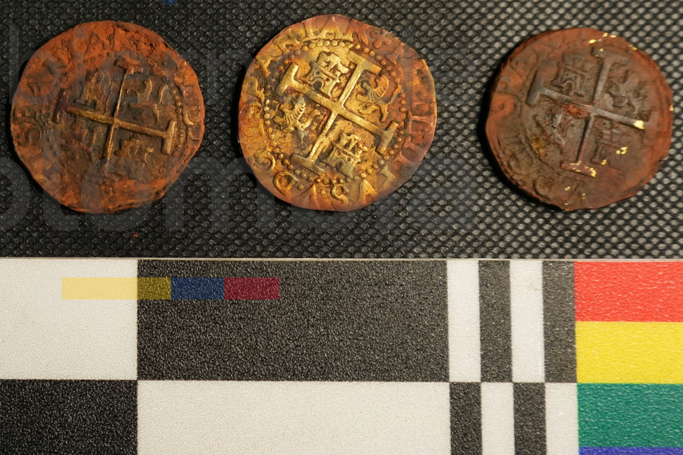 Gold coins from San Jose galleon