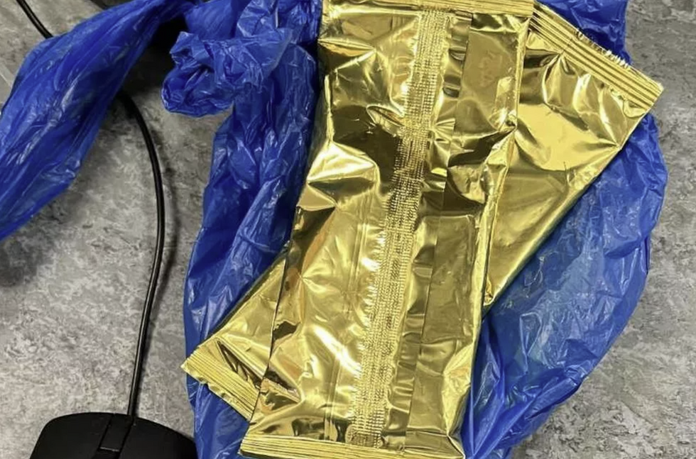 gold wrapped chocolate