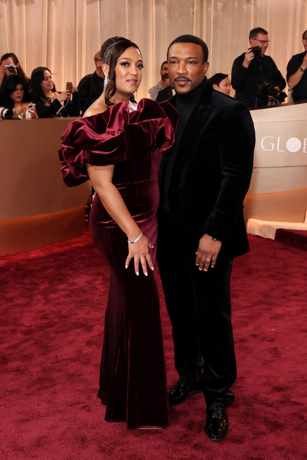 Golden Globes 2026: Ashley Walters (right)