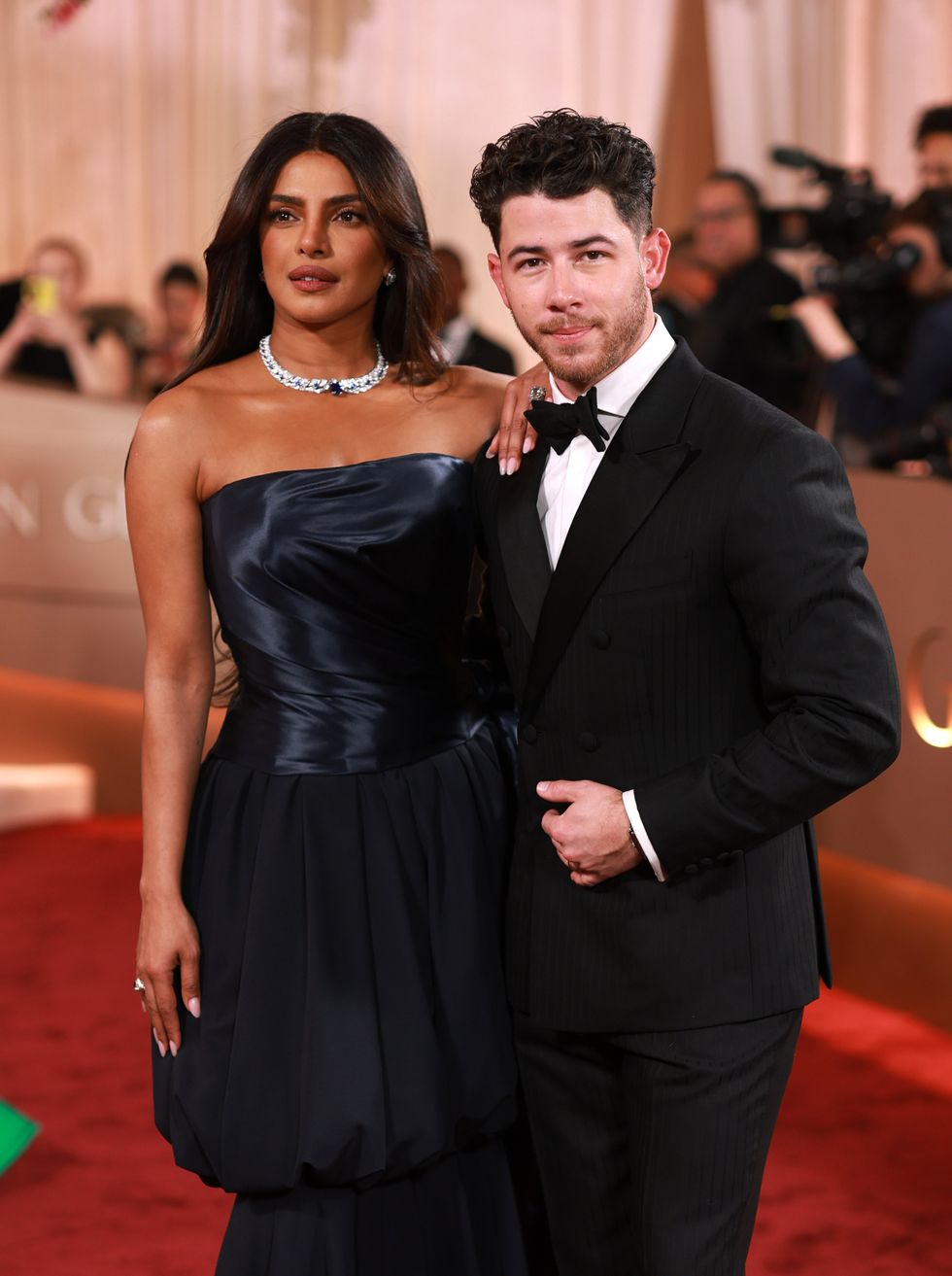 Zlatý glóbus 2026 červený koberec: Priyanka Chopra a Nick Jonas