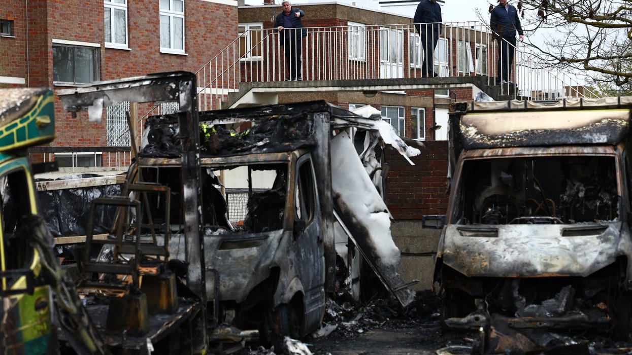 Golders Green ambulances burnt