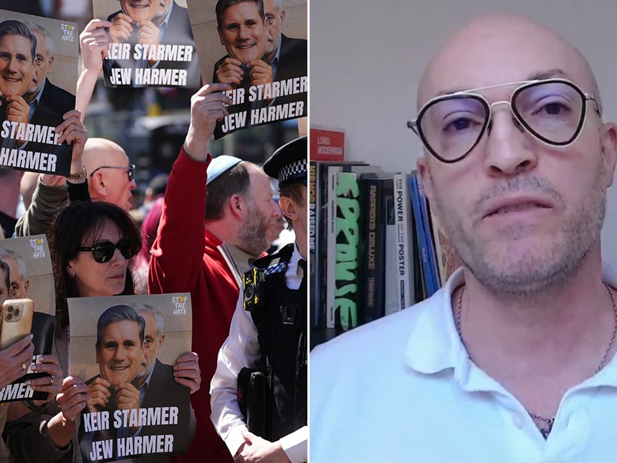Golders Green protest, Alex Hearn