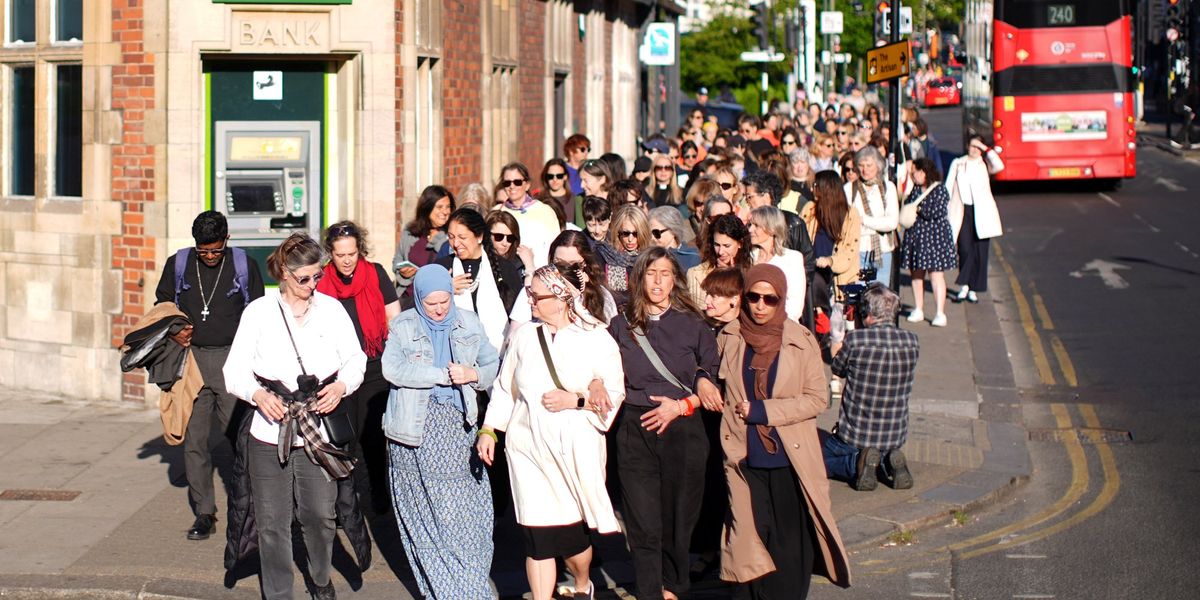 Nearly 100 inter-faith women march through north London in stand against ‘hatred and division’ Nearly 100 inter-faith women march through north London in stand against ‘hatred and division’