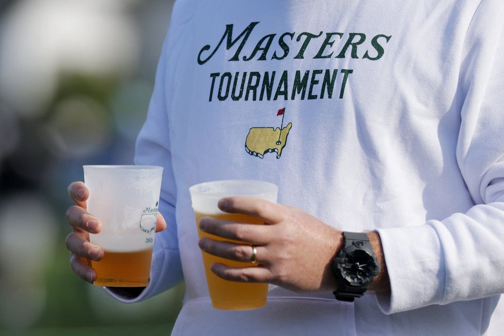 Golf fans are loving the prices at The Masters for a pint - less than most pubs in this country