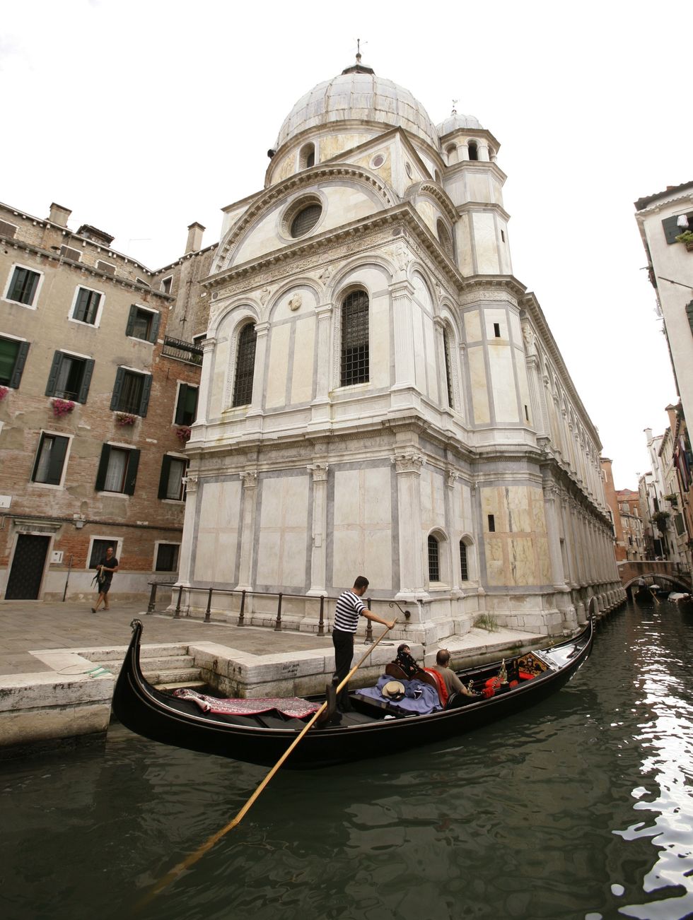 Gondolas in Venice in Italy