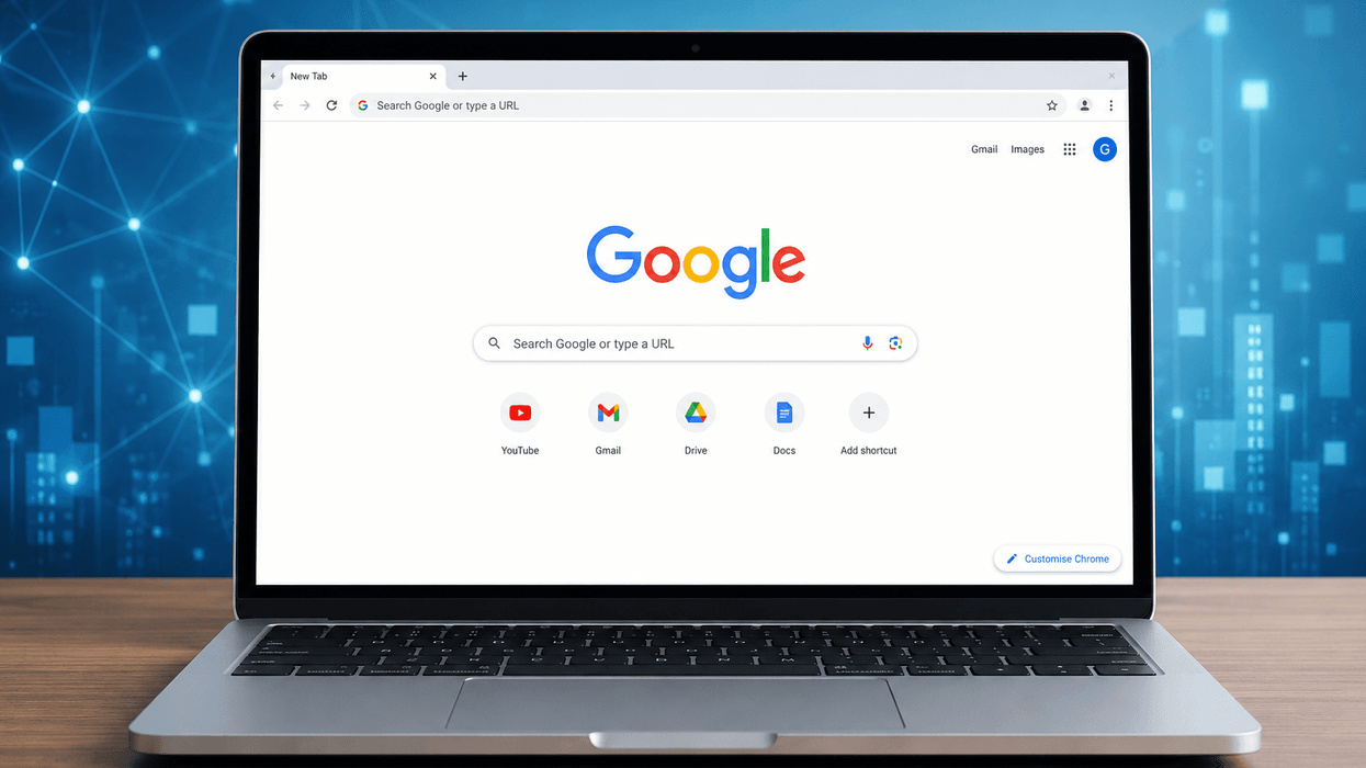 Google Chrome on laptop