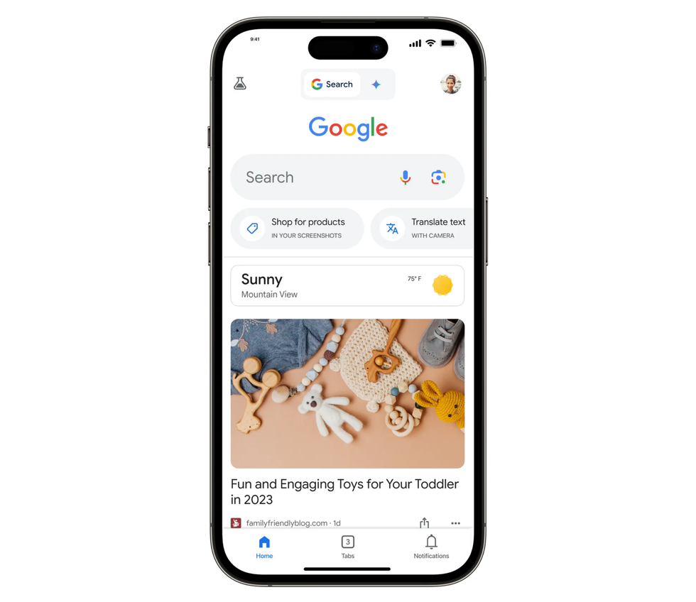 google discover feed