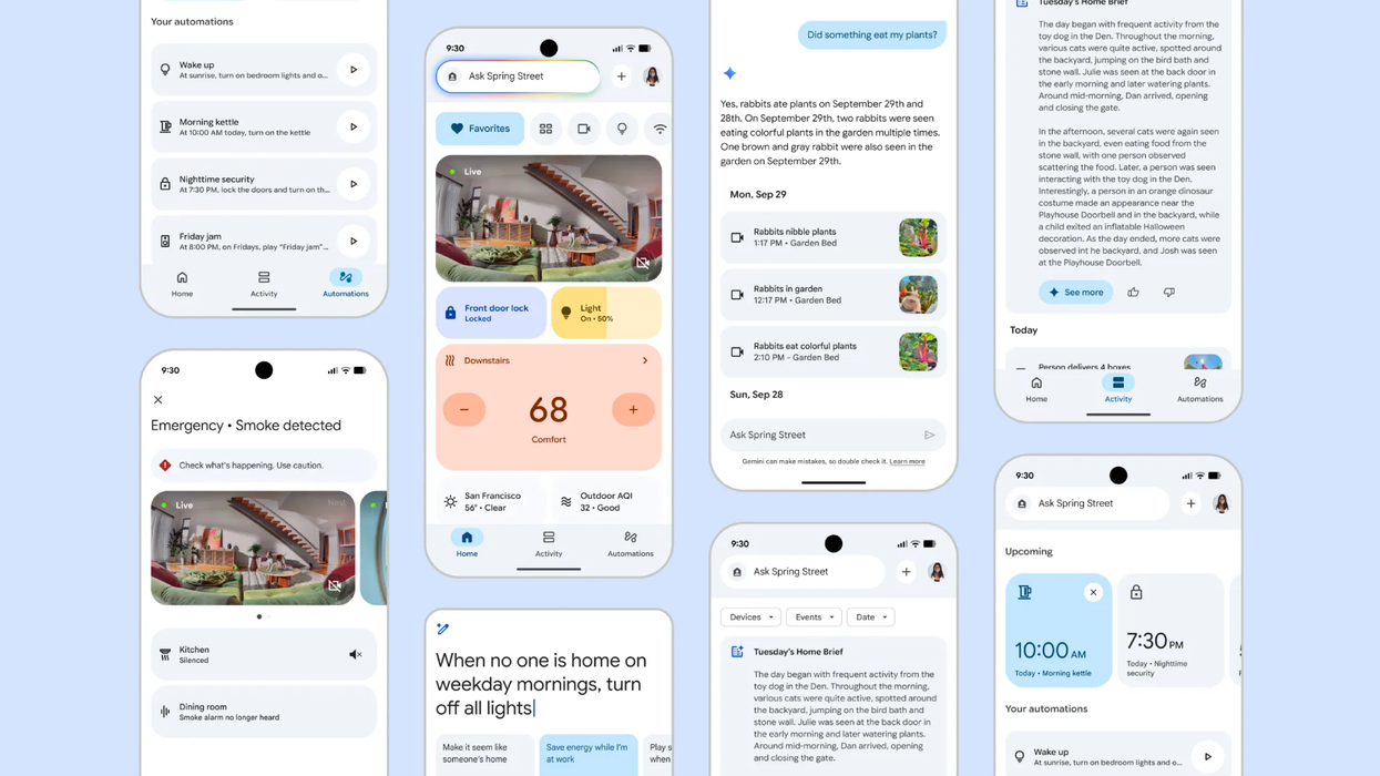 Google Gemini integrated on the Home app