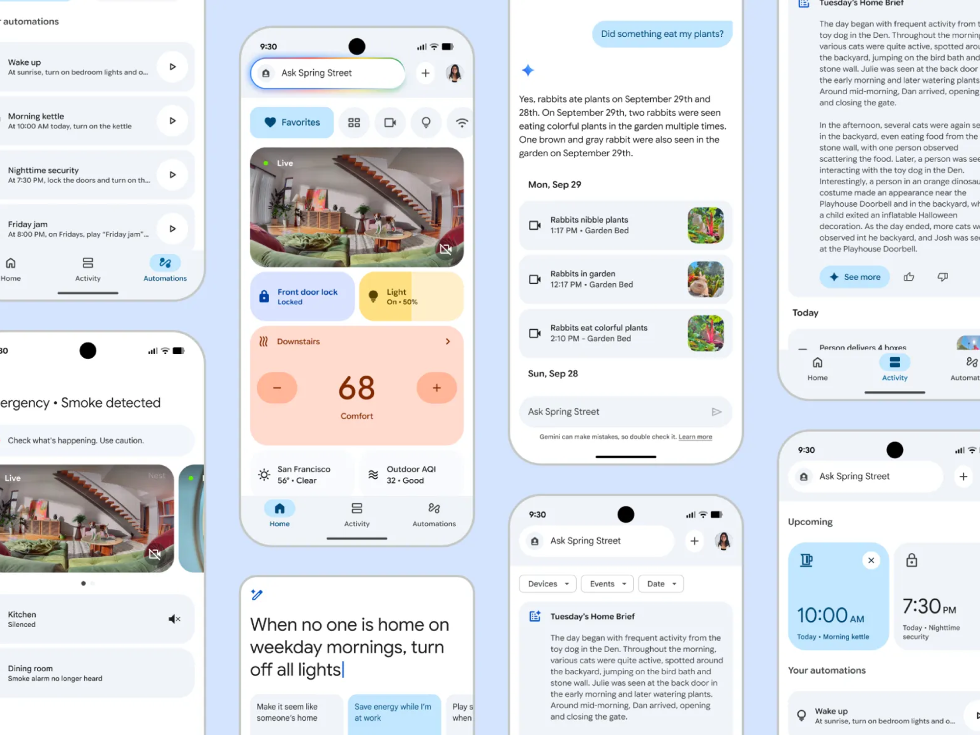 Google Gemini integrated on the Home app