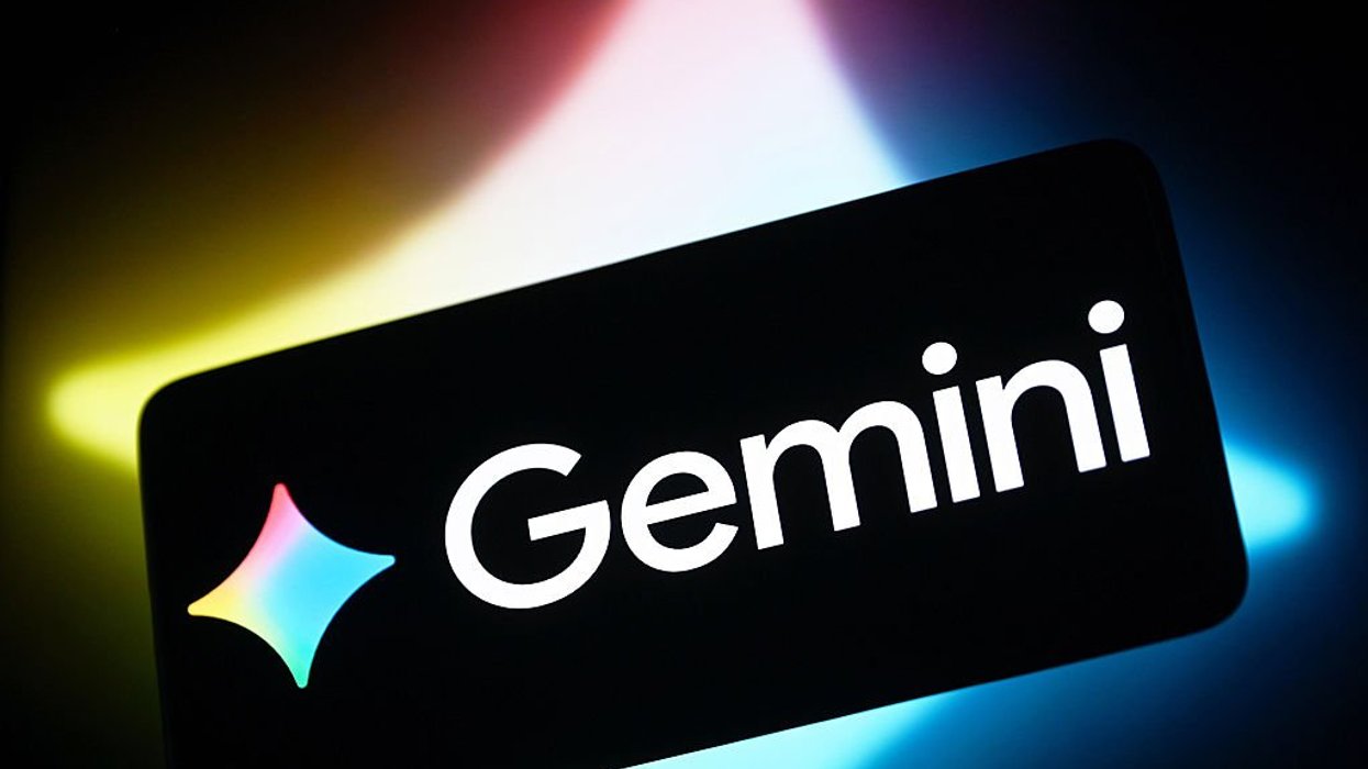 Google Gemini logo on mobile