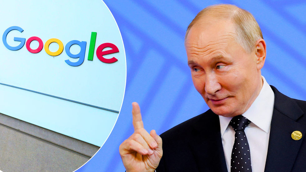 Google logo/Putin