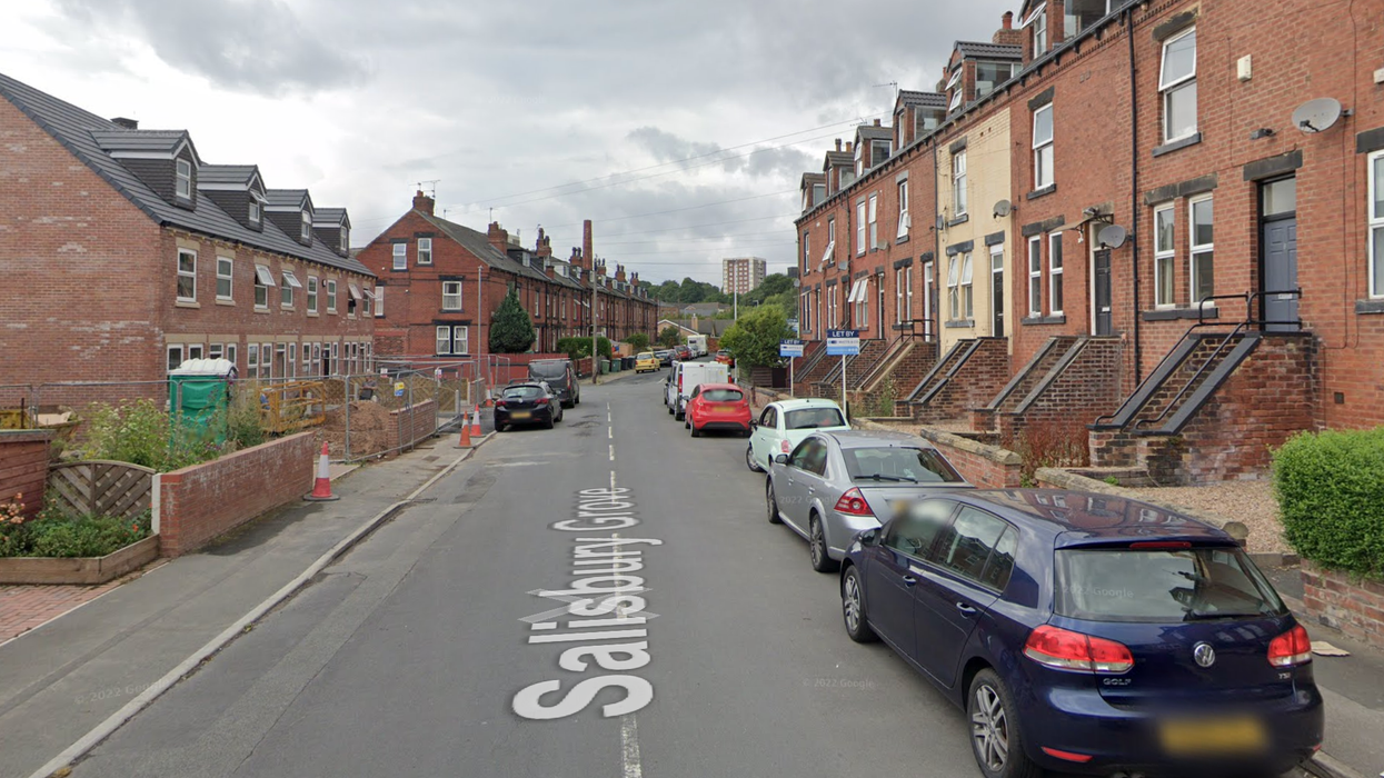 Google maps image of Salisbury Grove, Armley in Leeds