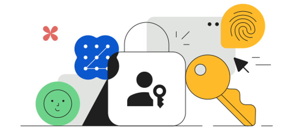Google passkey illustration