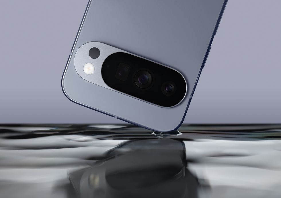 google pixel 10 pictured falling on the corner of its screen