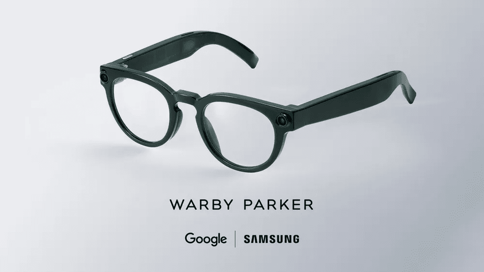 Google smart glasse designed by Warby Parker