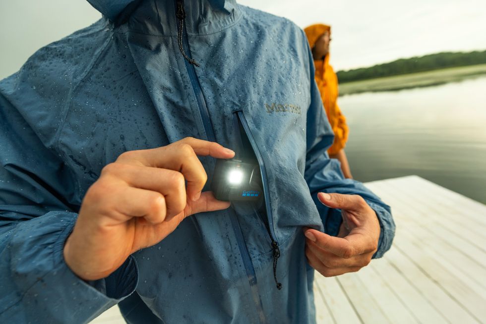 GoPro LIT pictured with the LED flash switched on