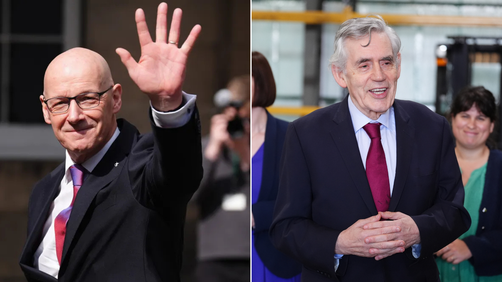 Gordon Brown and John Swinney