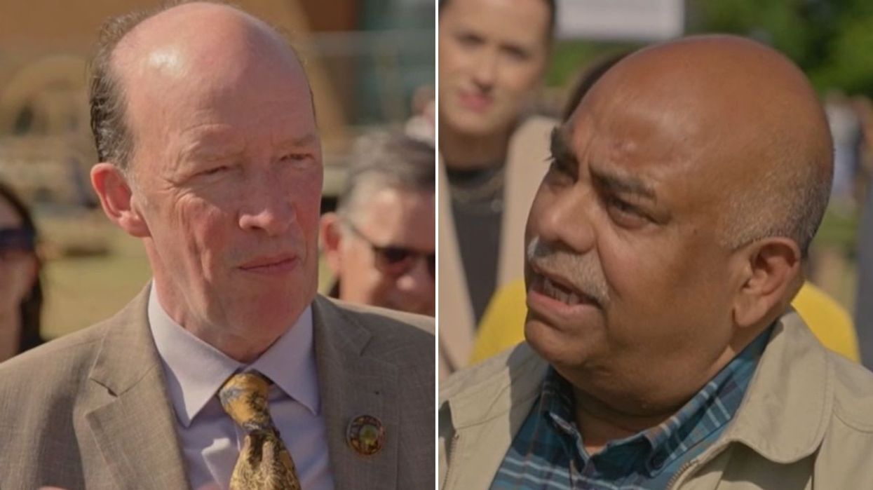 Gordon Foster and Antiques Roadshow guest