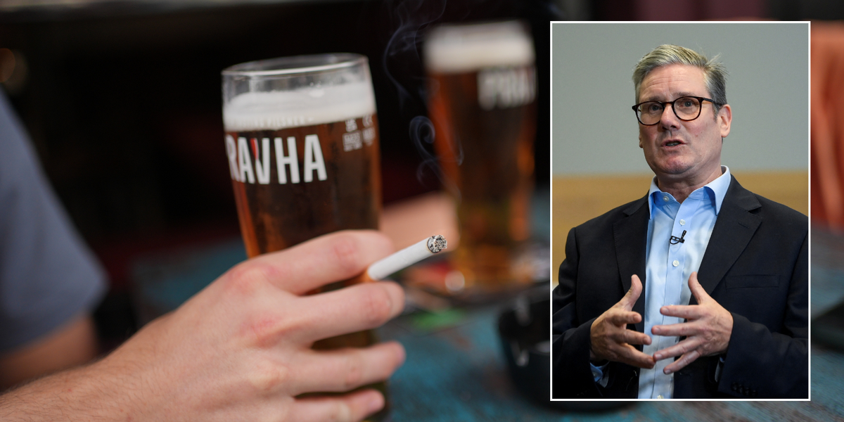 NextImg:Labour 'U-turns on pub garden smoking ban' as Starmer fears move would be death sentence for businesses
