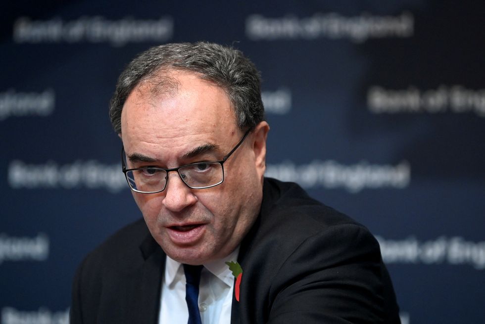 Governor of the Bank of England Andrew Bailey during a press conference for the release of the Monetary Policy Report, at the Bank of England, London. Picture date: Thursday November 3, 2022.