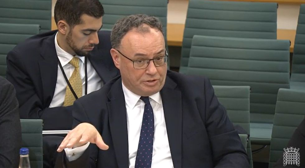 Governor of the Bank of England Andrew Bailey