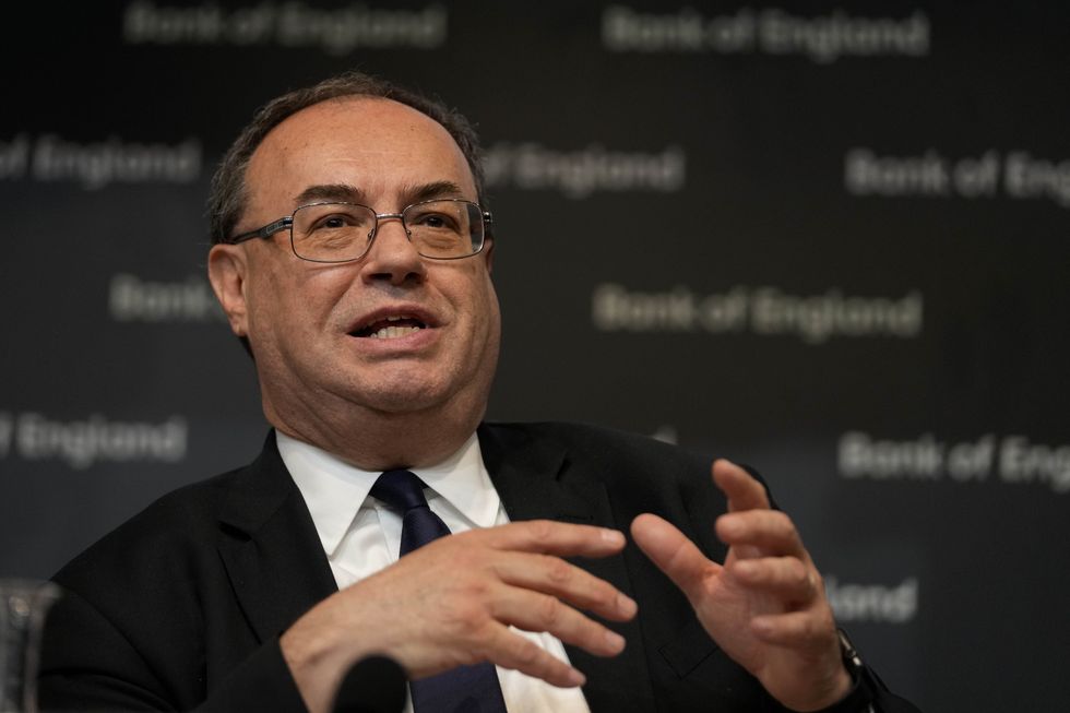 Governor of the Bank of England Andrew Bailey