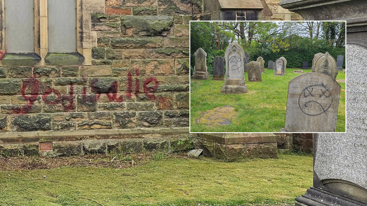 Graffiti on church walls