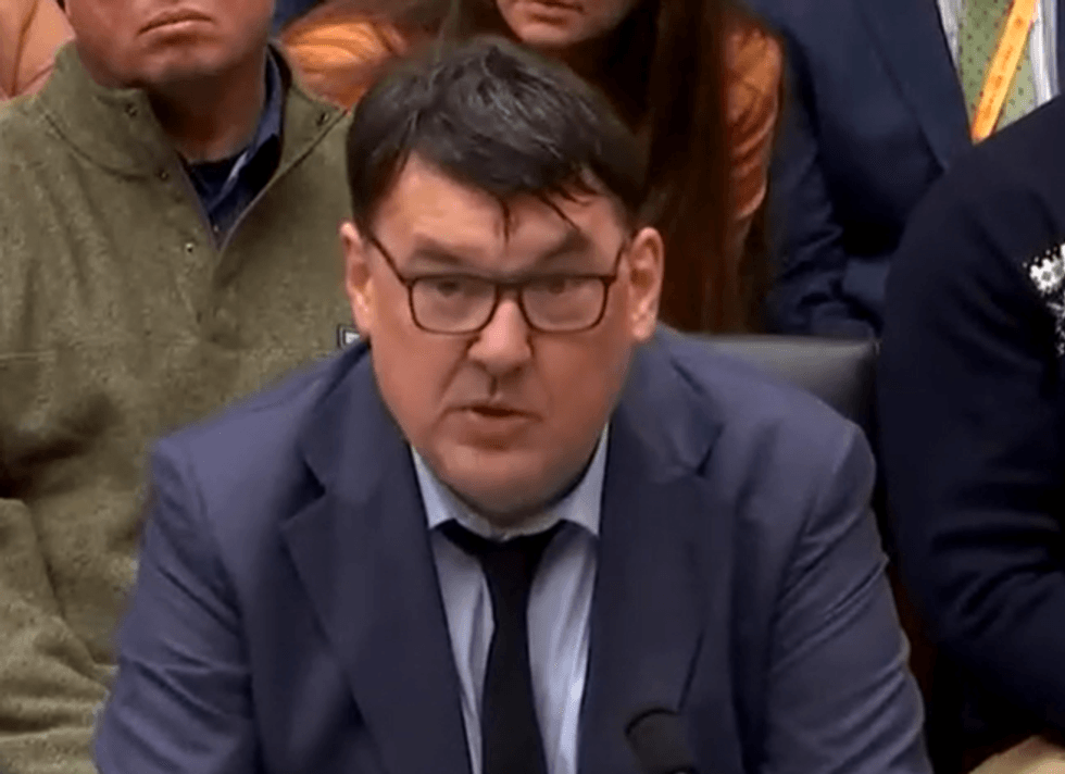 Graham Linehan giving evidence to Congress