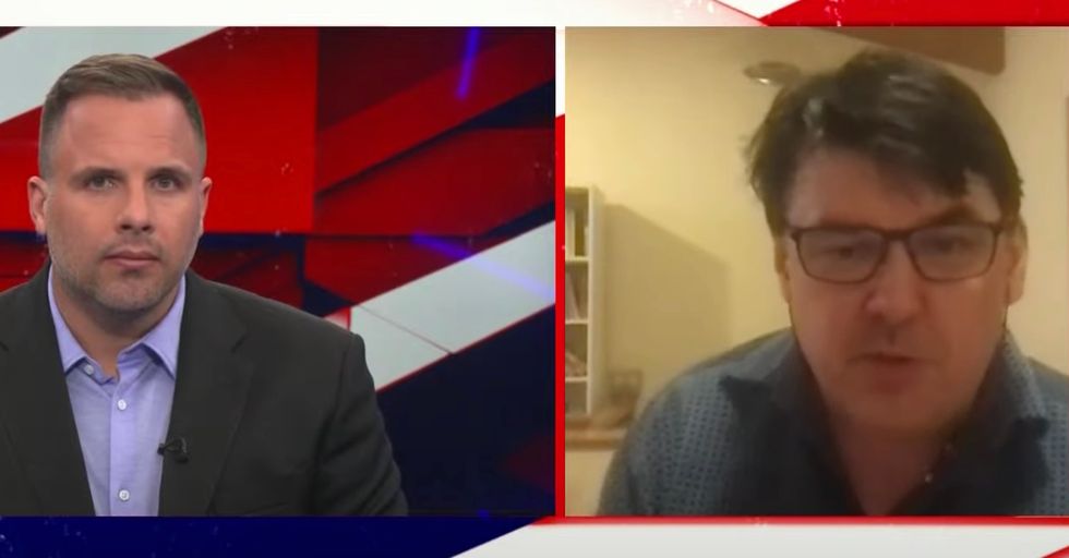 Graham Linehan speaking to Dan Wootton Tonight