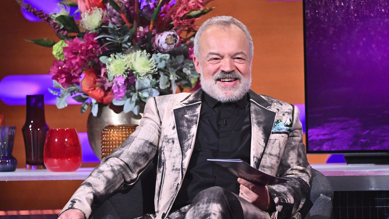 Graham Norton on the set of his late night BBC show