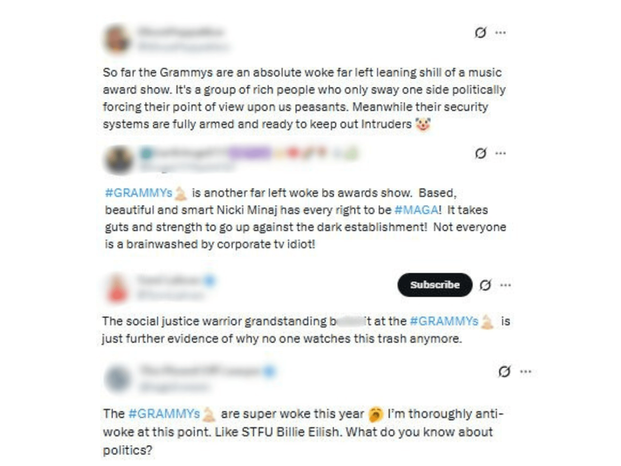 Grammys 2026: The political stands