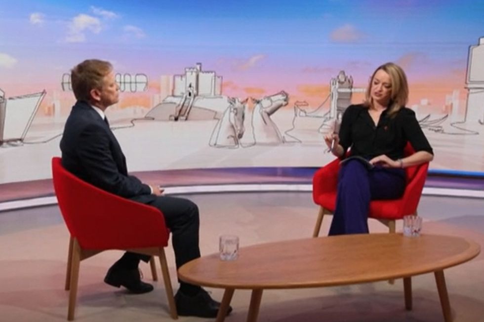 Grant Shapps and Laura Kuenssberg