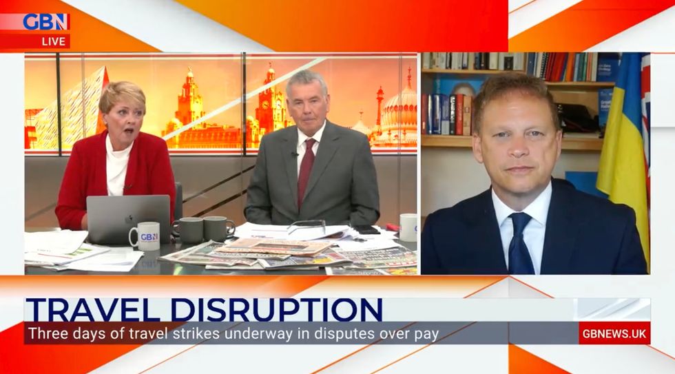Grant Shapps appeared on Breakfast with Anne and Mark