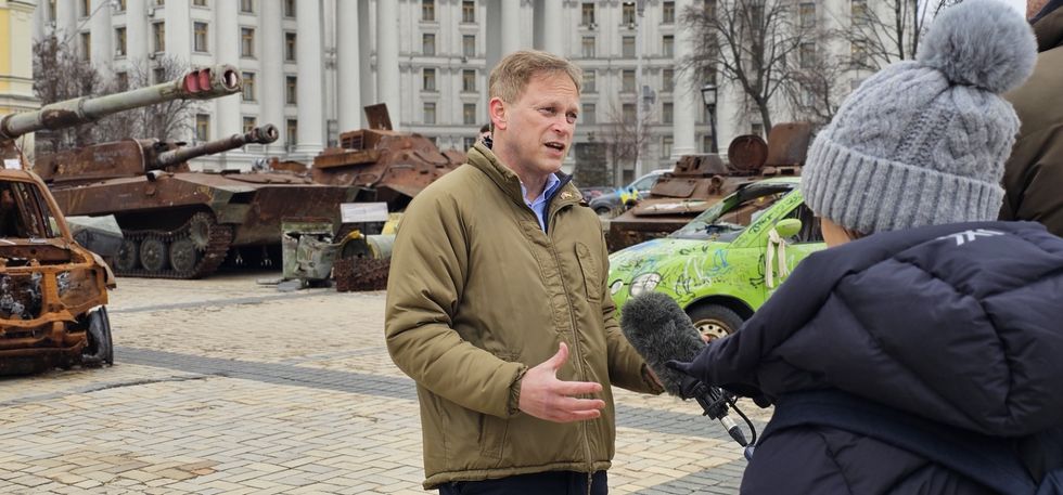 Grant Shapps in Kyiv