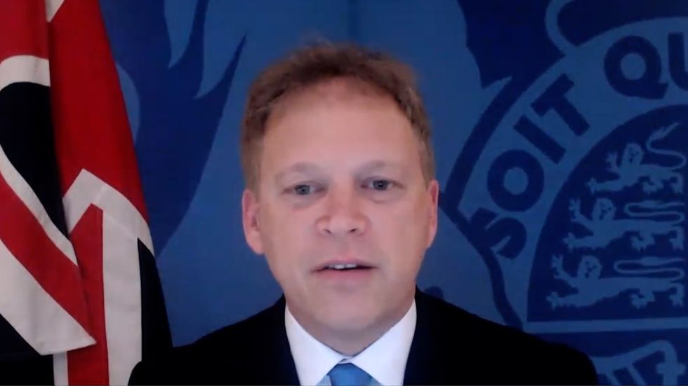 Grant Shapps joined GB News\u2019 Stephen Dixon and Ellie Costello