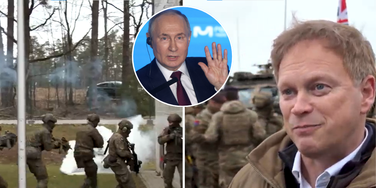 NextImg:'Don't try it on!' Grant Shapps issues warning to Putin amid Nato training exercise in Poland