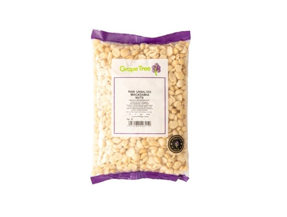 Grape Tree Raw Unsalted Macadamia nuts (1kg)