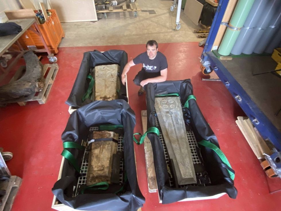 Gravestones found in the English Channel