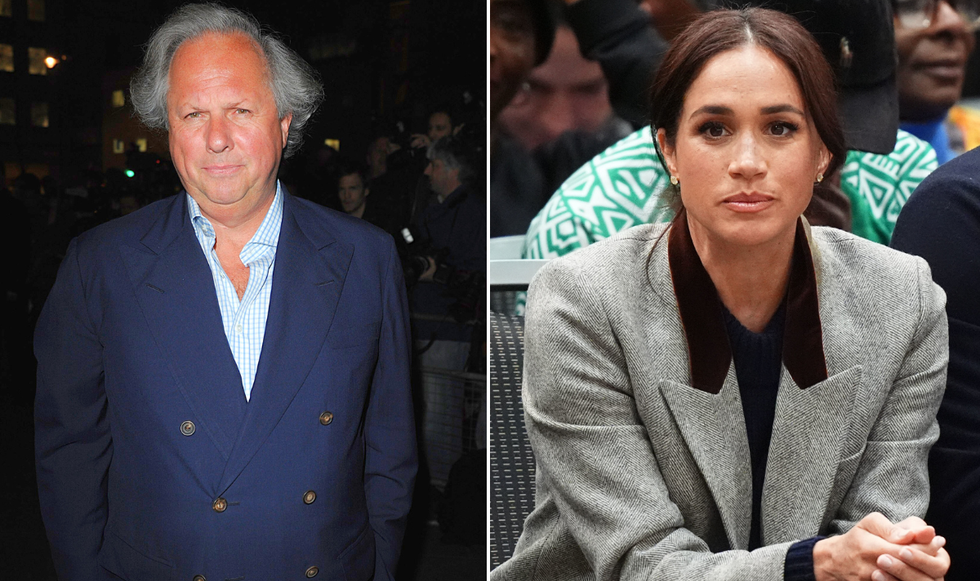 Graydon Carter and Meghan Markle