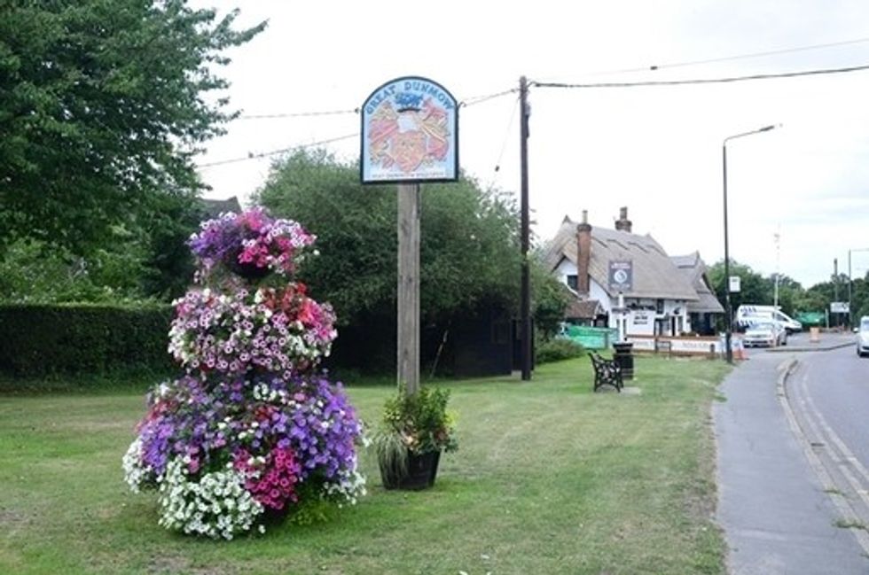 Great Dunmow sign in Essex