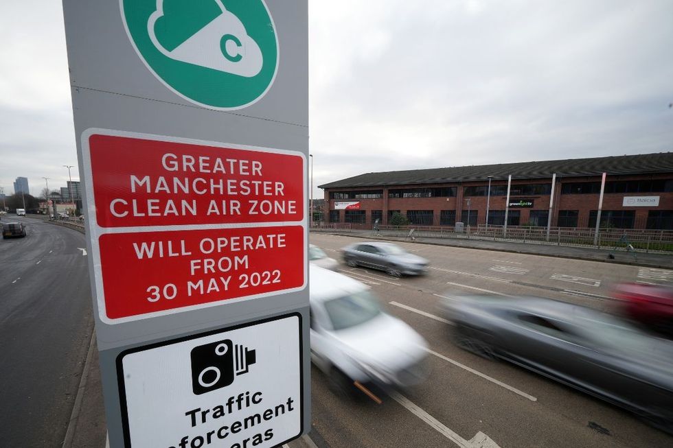 Greater Manchester Clean Air Zone sign