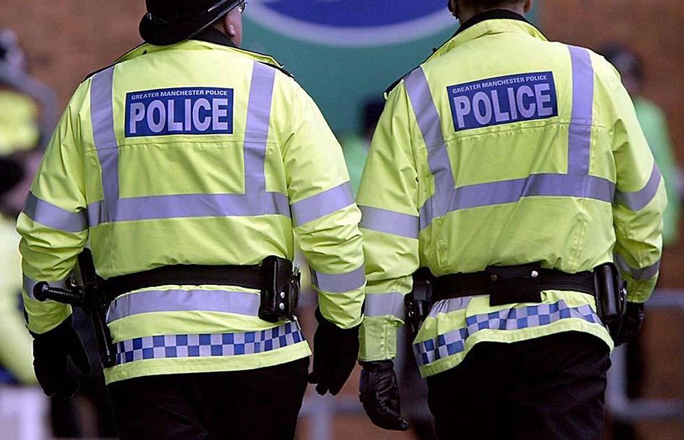 Greater Manchester Police officers on patrol