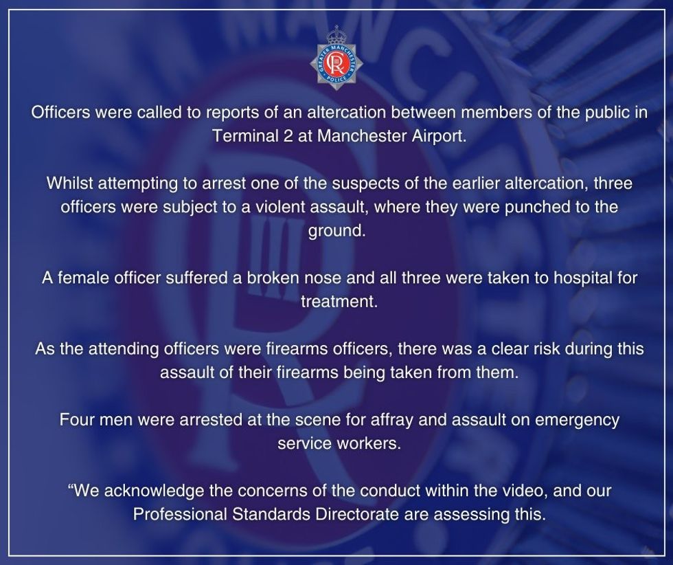 Greater Manchester Police statement