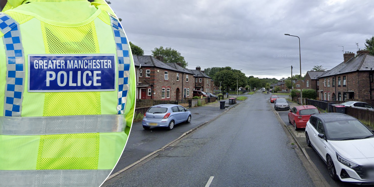 NextImg:Woman, 40, and girl, 8, found dead in Salford property - Police tape off entire residential street