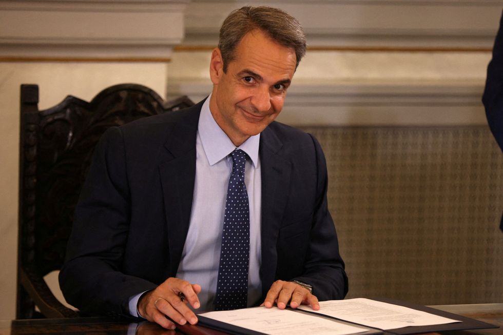 Greek Prime Minister Kyriakos Mitsotakis